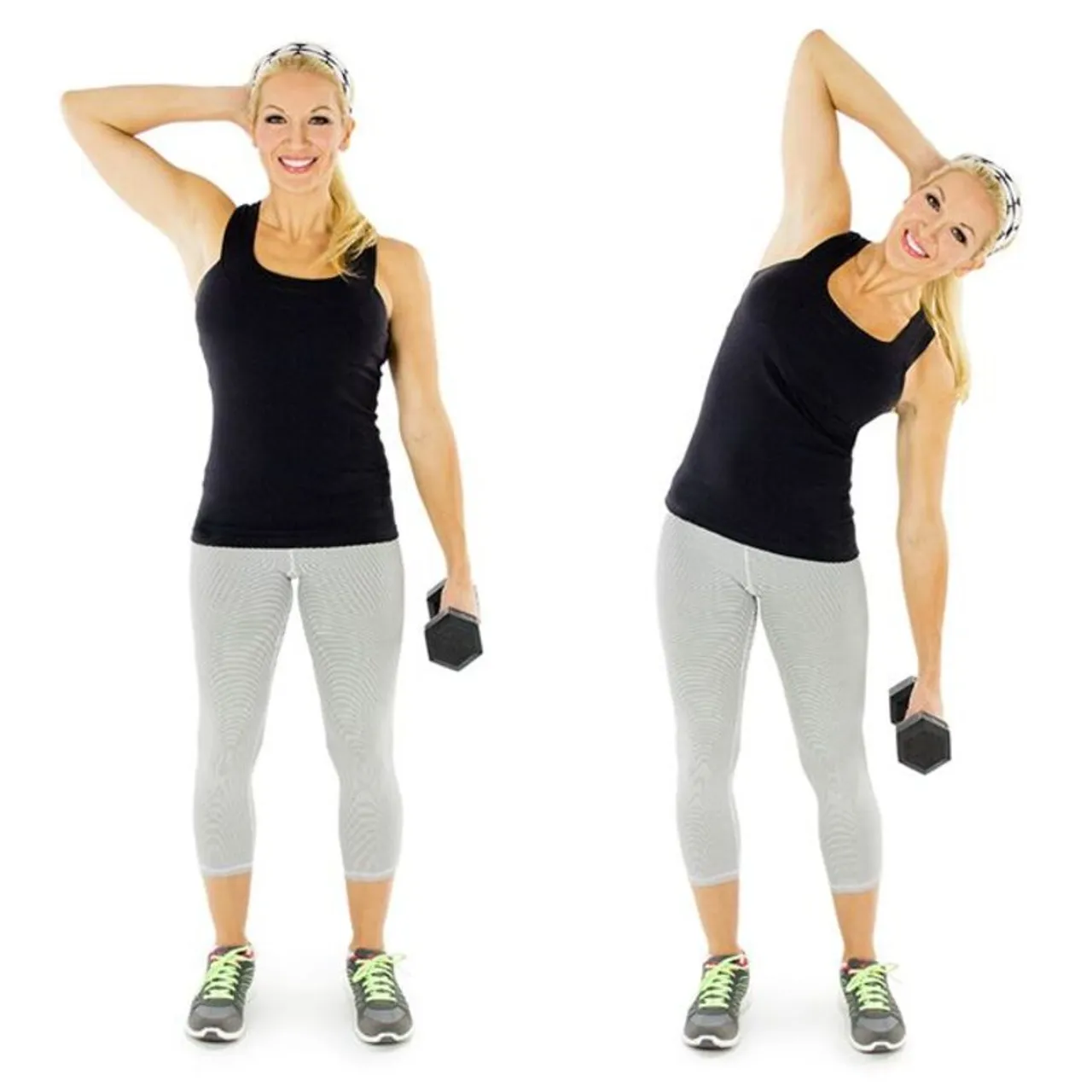 Standing oblique crunch