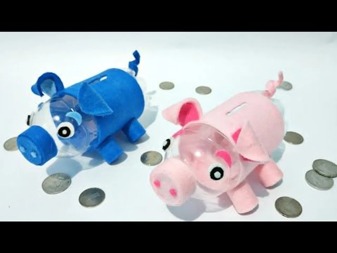 Celengan dari Botol Plastik Bekas