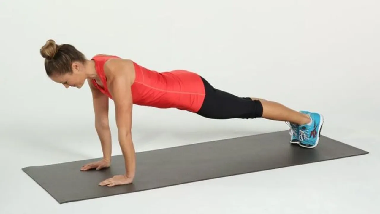 straight arm plank