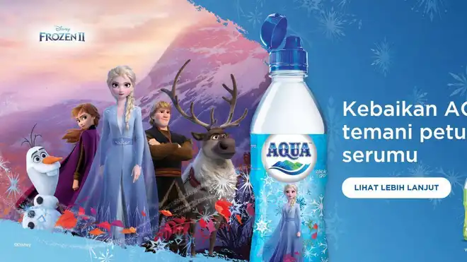 Luncurkan Kemasan Label Frozen 2, AQUA Ajak Anak Sadar Arti Penting Air Minum Terbaik