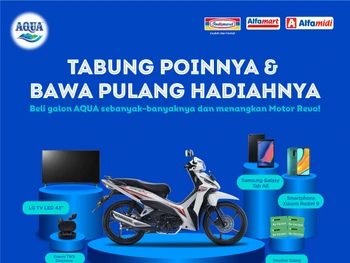 Penuhi Kebutuhan Air Minum dengan AQUA Galon dan Dapatkan Hadiah Langsung besama AQUA Tabung Poin*!