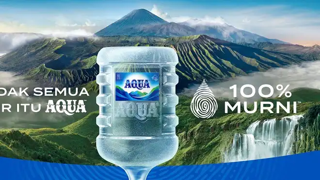 AQUA Galon 100% Murni, 100% Aman, Tidak Semua Air itu AQUA!