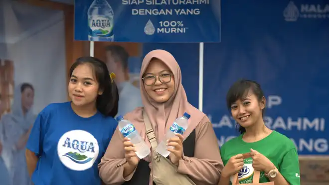 Paket Bundling AQUA x Garudafood di Rest Area selama Mudik Lebaran 2024