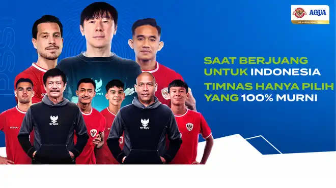 AQUA Beri Dukungan 100% Murni untuk Timnas Indonesia di Putaran Ketiga